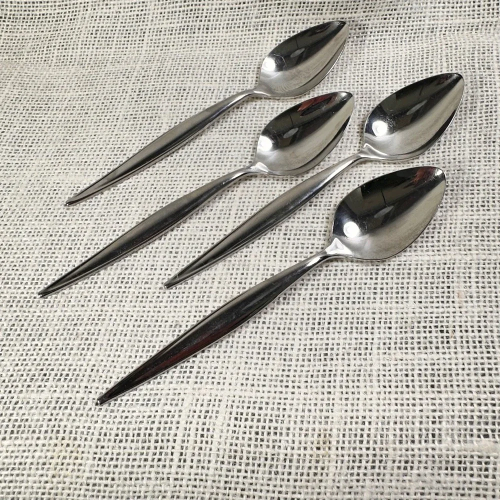 Ebbtide Estate Stainless Teaspoon‎ Set of 4 USA Replacement Flatware 6 Inch